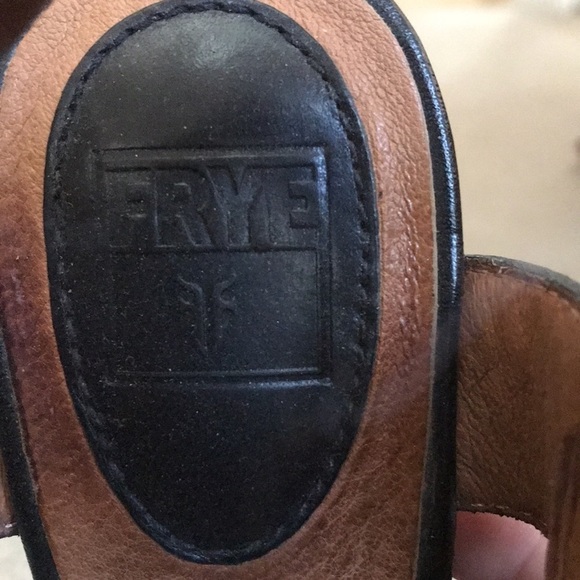 Frye Black Heeled Sandals with Buckle - Picture 2 of 9